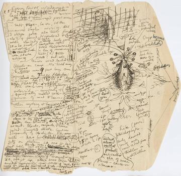 Taupydamas popierių H. P. Lovecraftas „Beprotybės viršukalnių“ siužetą žymėjosi ant panaudoto voko